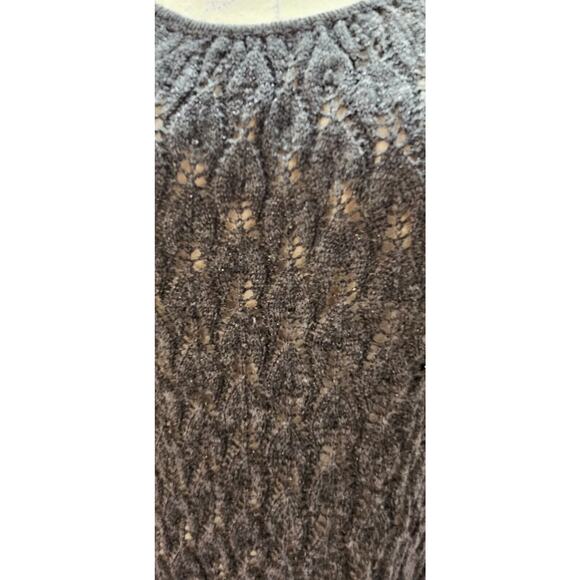 Calypso Christiane Celle Size XS Wool Cashmere Sweater Dress Open Knit Sparkle - Picture 2 of 5